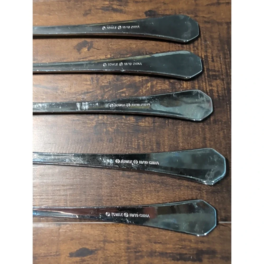 Towle 18/10 stainless TWS531 lot of 6 salad forks 7 3/8